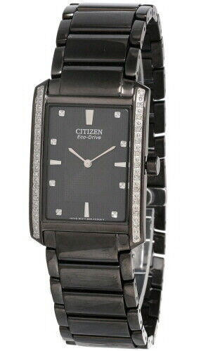 CITIZEN Eco Drive Black Dial Stainless Steel Men's Watch BL6067