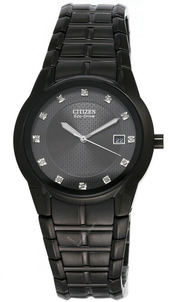 CITIZEN Eco-Drive Black Dial Black Ion-plated SS Men's Watch BM6675-52G