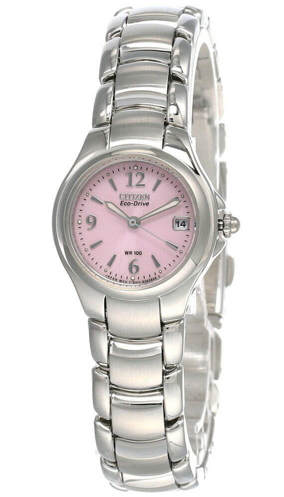 Citizen women's watch with clearance pink face