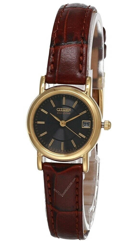 CITIZEN Silhouette Eco-Drive 23 MM Black Dial Leather  display picture 2
