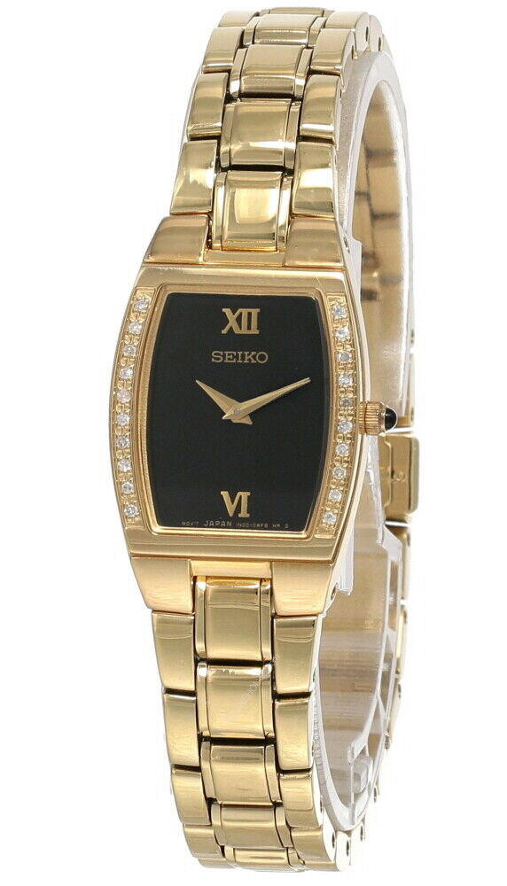 SEIKO ゴールド 腕時計 seiko-watches-seiko-black-dial