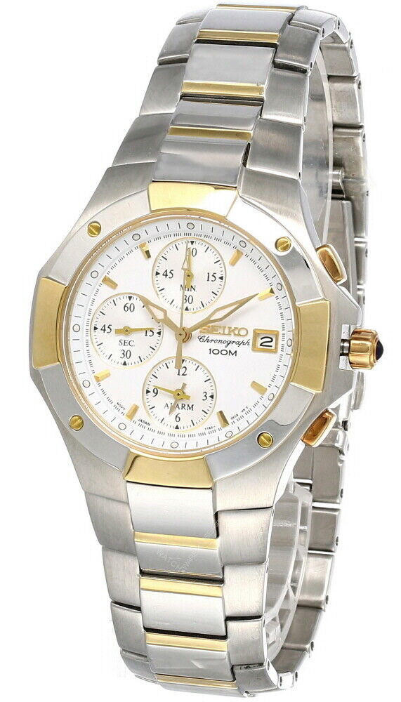 Seiko Coutura Chronograph White Dial Stainless Steel Men display picture 1