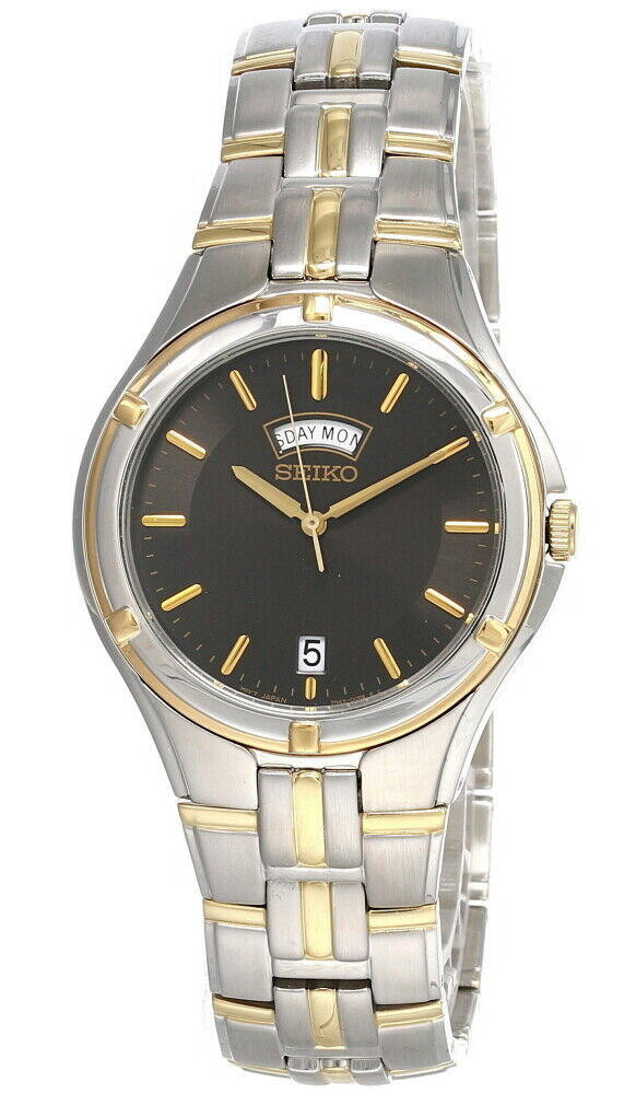 Seiko Two-Tone Stainless Steel Watch 39mm Accessories | Seiko Mens Essentials Twotone Stainless Steel  main image 3