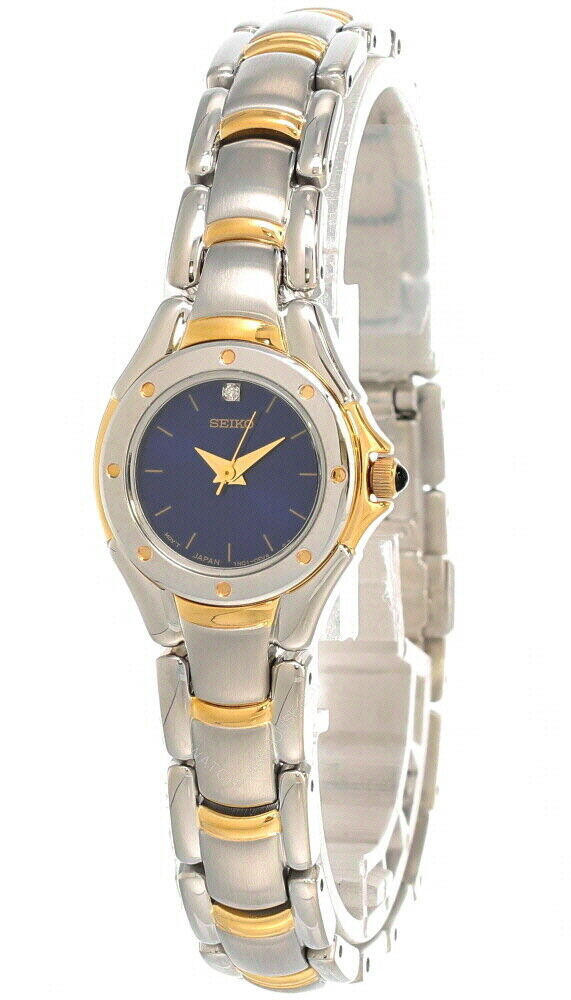 Seiko Blue Dial 23MM Two-tone SS Women's Watch SXGJ74 | Fast