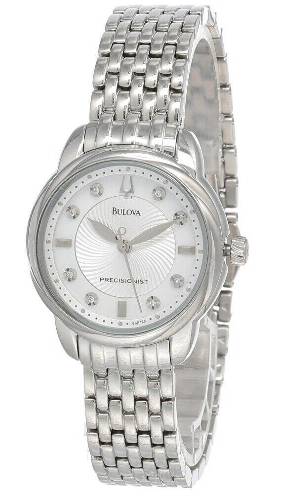 New Bulova Precisionist Brightwater MOP Dial SS Women display picture 3