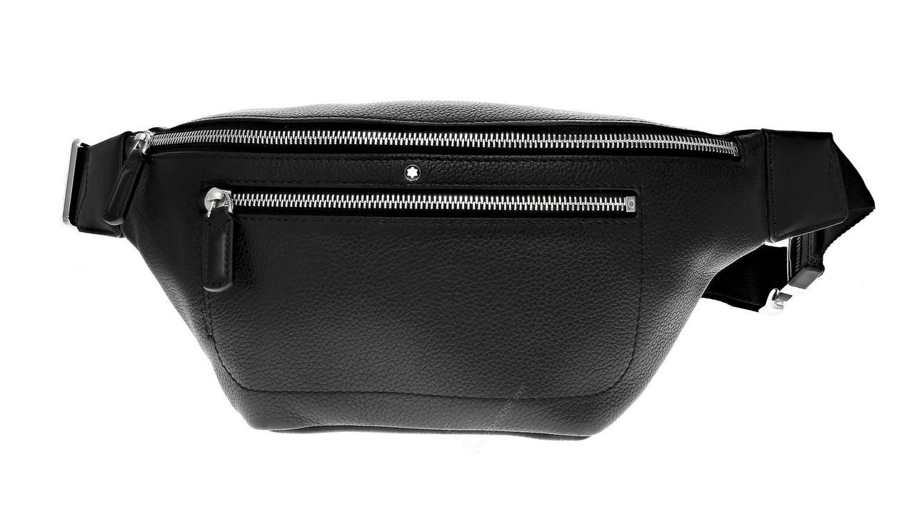 MONTBLANC Meisterstuck Soft Grain Black Leather Waist Bag 128509 | Fast &  Free US Shipping | Watch Warehouse