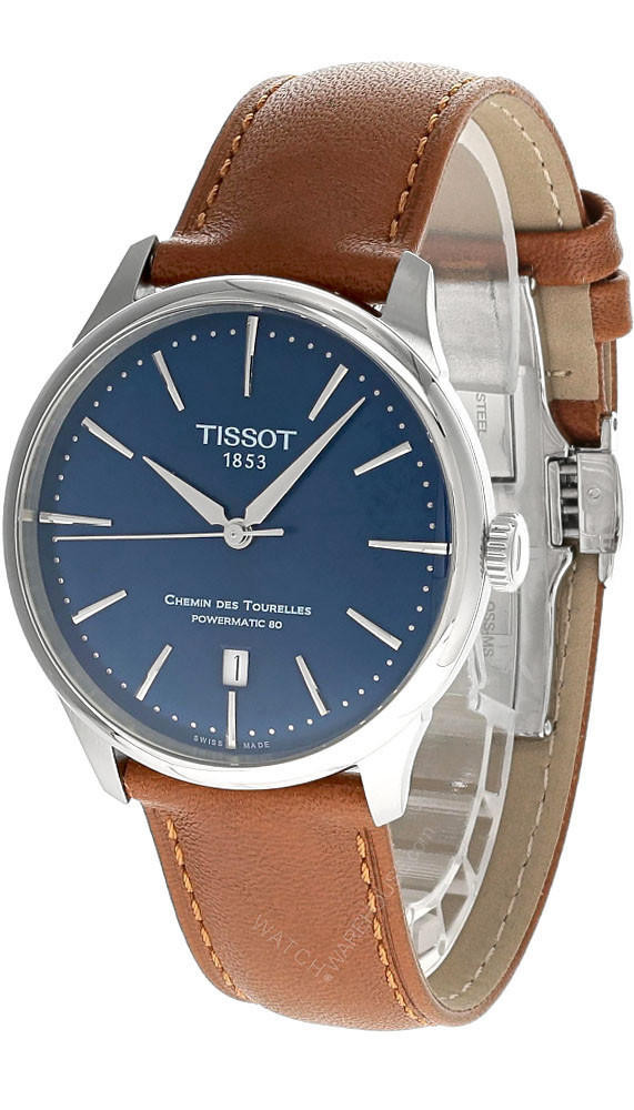 Photos - Wrist Watch TISSOT Chemin Des Tourelles 39MM AUTO Brown Leather Men's Watch T139.807.1 