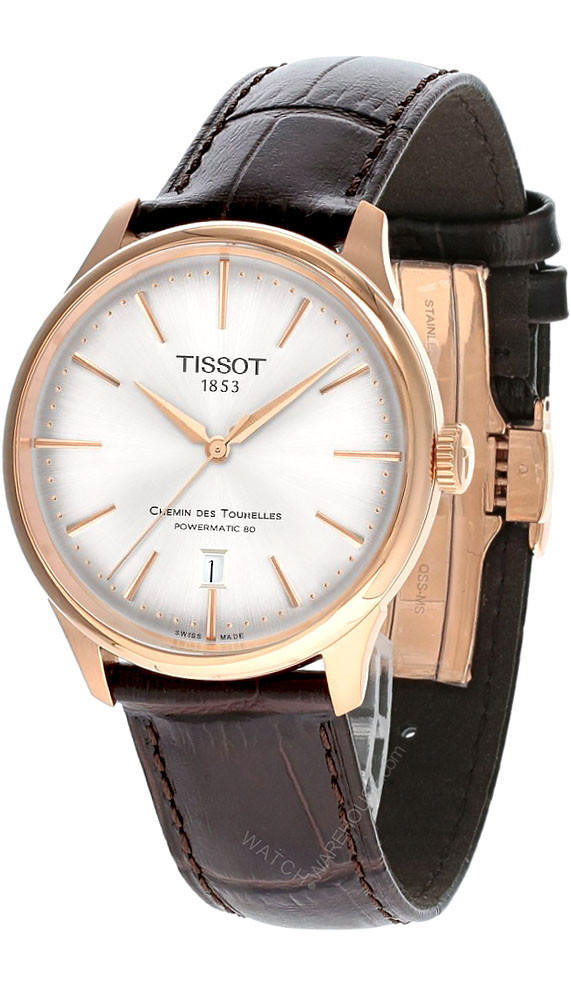 Photos - Wrist Watch TISSOT Chemin Des Tourelles 39MM AUTO Silver Dial Men's Watch T139.807.36. 
