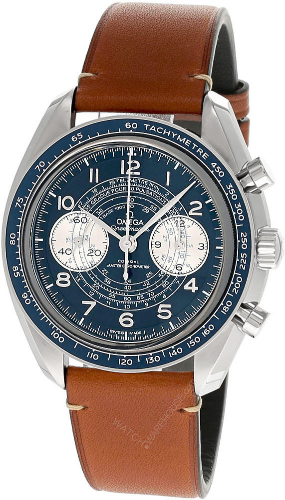 OMEGA Speedmaster Chronoscope 43MM AUTO Leather Men's Watch 329.32