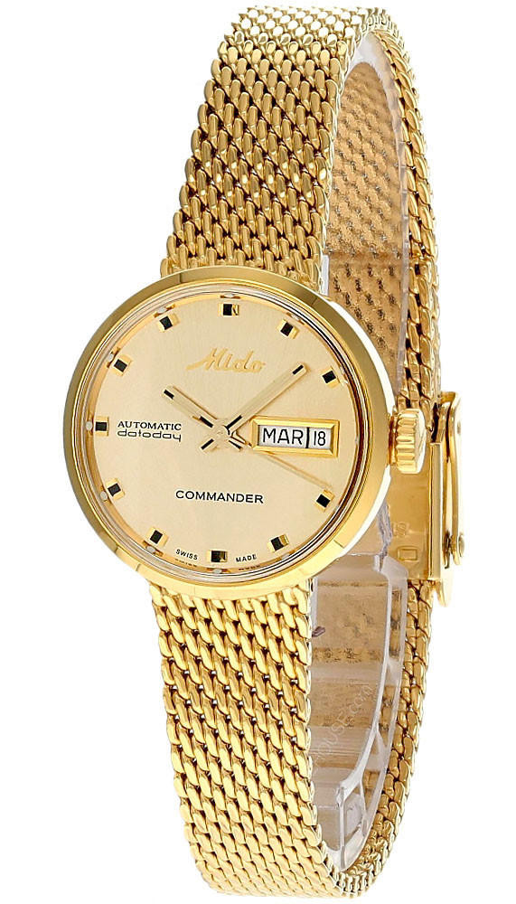 Mido Commander 1959 Automatic 23.5mm Gold SS Women's Watch M7169
