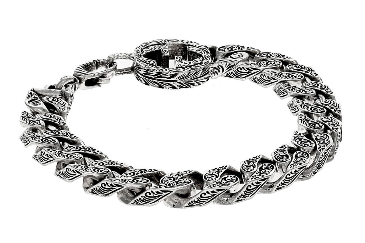GUCCI Silver Interlocking G Chain Bracelet YBA4542850010