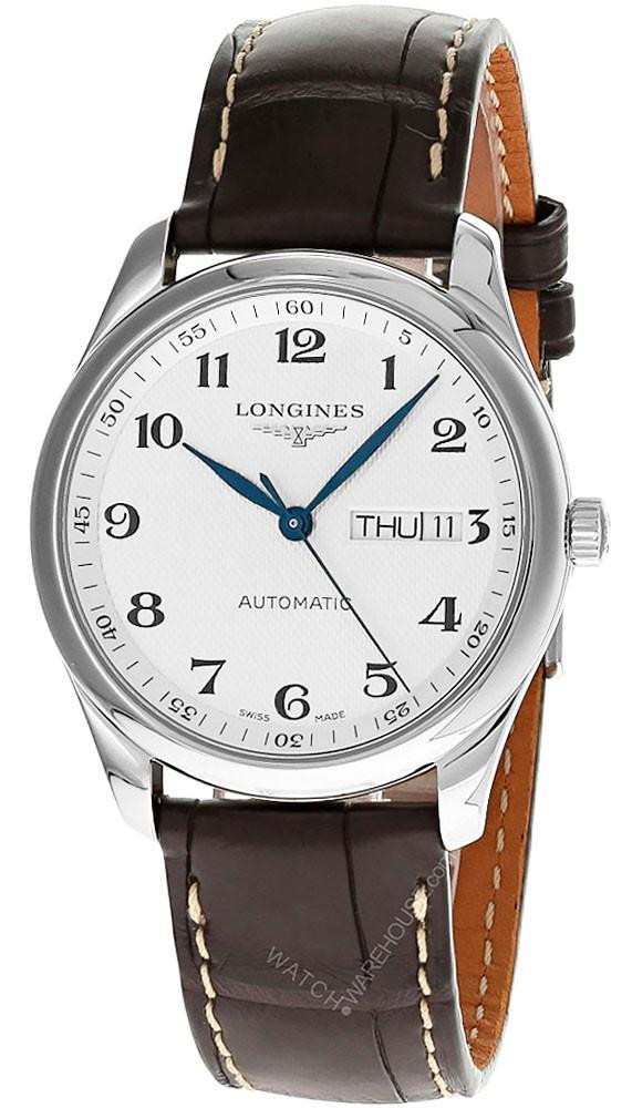 LONGINES Master Collection AUTO 38.5MM Sliver Dial Leather Men's