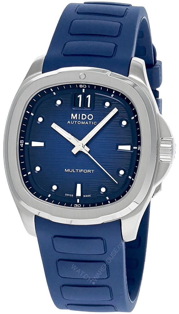 MIDO Multifort TV Big Date 40MM Blue Rubber Men