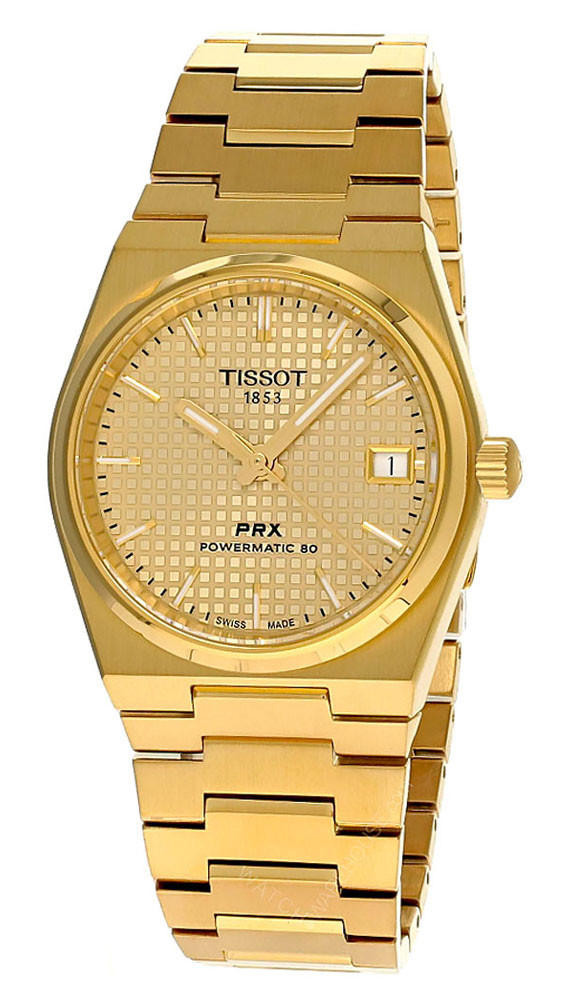 Photos - Wrist Watch TISSOT PRX Powermatic 80 35MM SS Champagne Dial Unisex Watch T137.207.33.0 