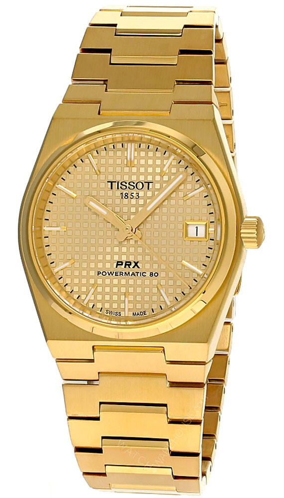 Photos - Wrist Watch TISSOT PRX Powermatic 80 40MM SS Champagne Dial Men's Watch T137.407.33.02 