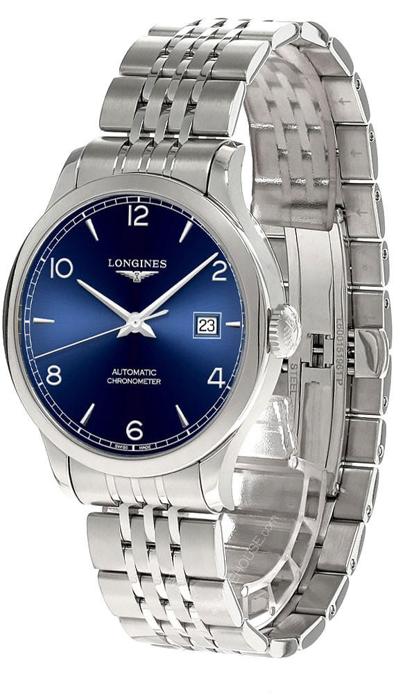 LONGINES Record 38.5MM AUTO SS Blue Dial Men's Watch L28204966
