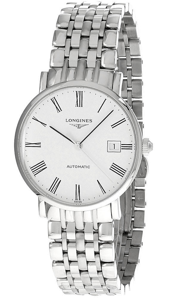 LONGINES Elegant Automatic SS 37MM White Dial Men's Watch L4.810.4.11.6 / L48104116