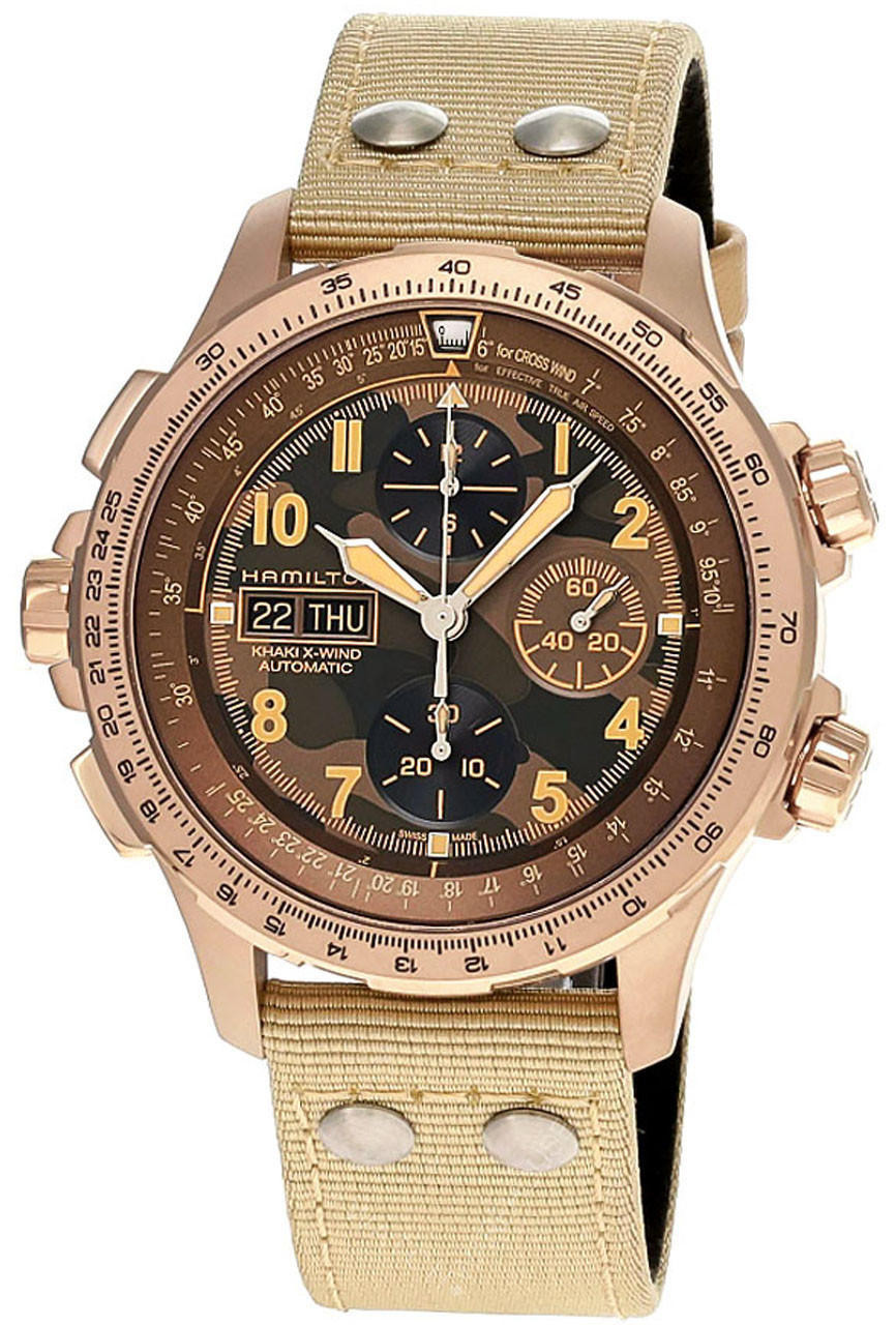 HAMILTON Khaki Aviation X-Wind Lefty CHRONO 45MM Men's