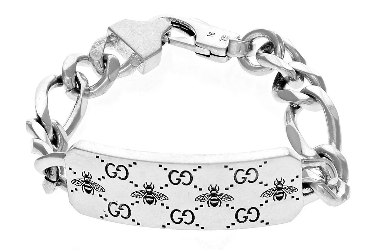 GUCCI Sterling Silver With Bee Motif Bracelet YBA7282640010 | Fast 