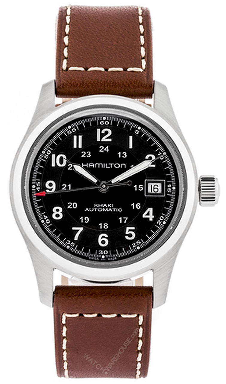 HAMILTON Khaki Field 38MM Automatic BRN Leather Men's Watch