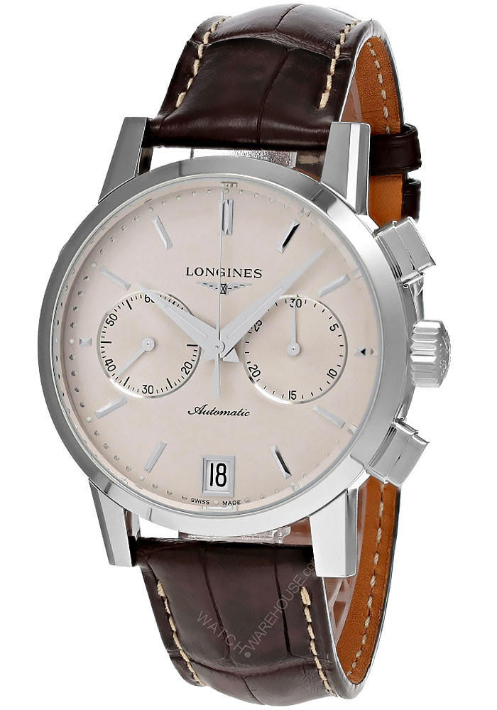 LONGINES 1832 AUTO CHRONO 42MM Beige Dial Men's Watch L4.829.4.92.2 | Fast  u0026 Free US Shipping | Watch Warehouse