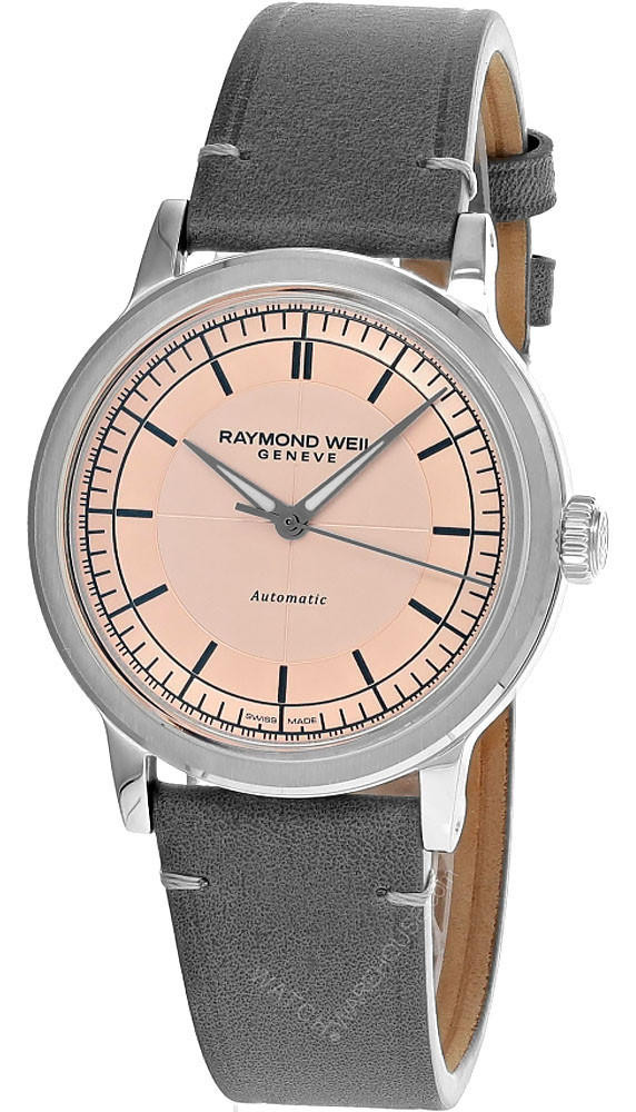 RAYMOND WEIL Millesime 39.5MM Grey Leather Men's Watch 2925-STC-80001
