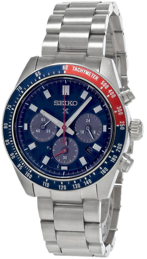 SEIKO Prospex Speedtimer Solar CHRONO 41.4MM Blue Dial Men's Watch
