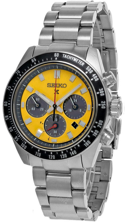 SEIKO Prospex Speedtimer CHRONO 41.4MM Yellow Dial Men's Watch