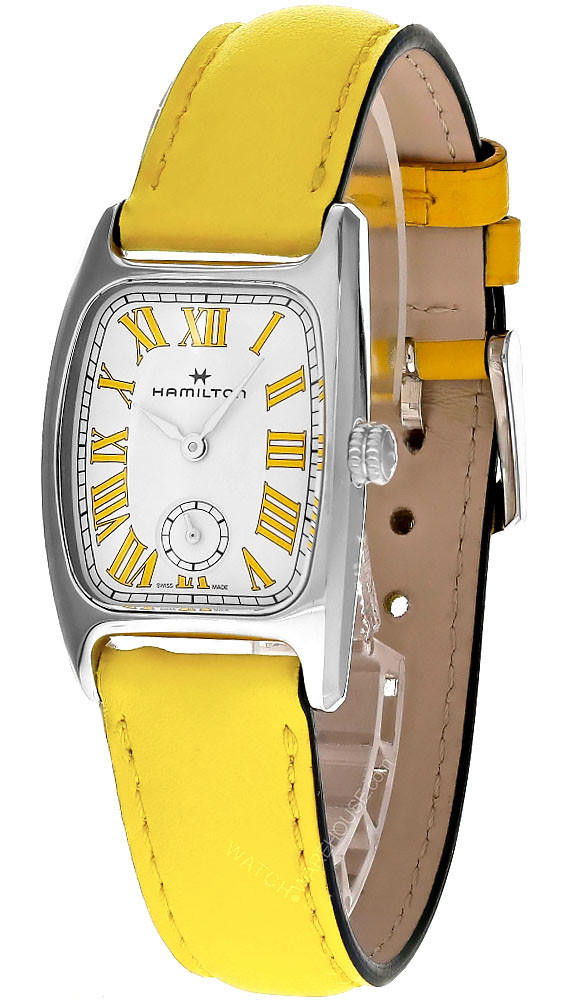 HAMILTON American Classic Boulton M Yellow Leather Women's Watch H13321812