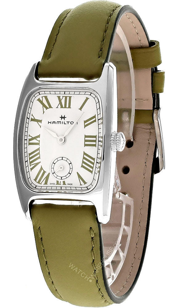 HAMILTON American Classic Boulton M Green Leather Women's Watch H13321813