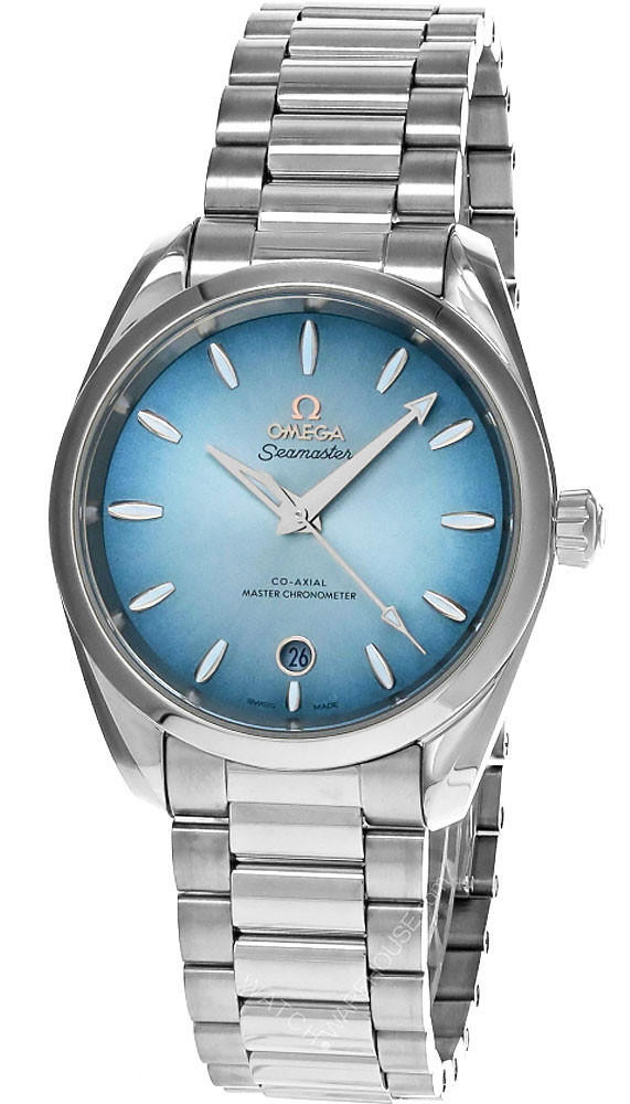 OMEGA Seamaster Aqua Terra 38MM SS Summer Blue Dial Men's Watch 220.10.38.20.03.004 / 22010382003004