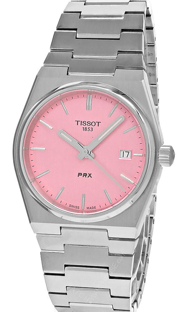 TISSOT PRX Quartz 35MM SS Pink Dial Womens Watch T137.210.11.331.00 / T1372101133100