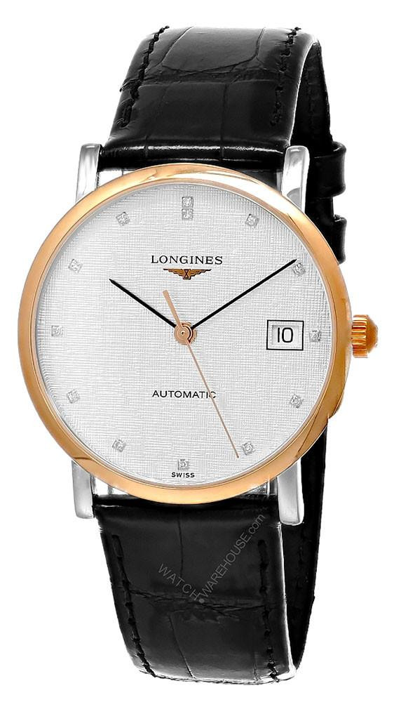 LONGINES Elegant Collection Automatic 18K RG 34.5MM Women's Watch L4.809.5.77.0 / L48095770