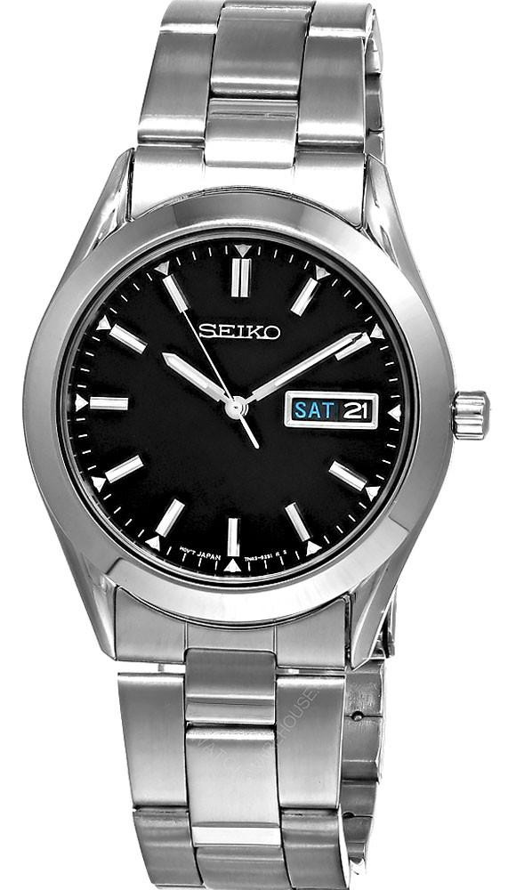 SEIKO Quartz 37MM Stainless Steel Men display picture 1