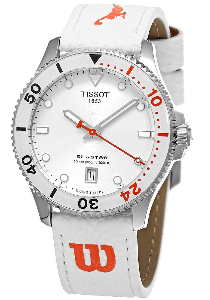 NWT Tissot Seastar 1000 Wilson WNBA Quartz White Dial Unisex Watch Tissot Seastar 1000 Wilson WNBA Quartz White Dial Unisex  main image 4