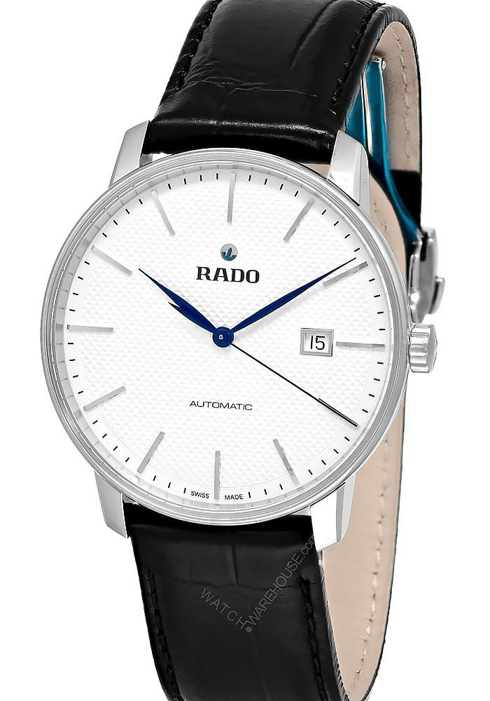 RADO Coupole Automatic 41MM Black Leather Men's Watch R22876015