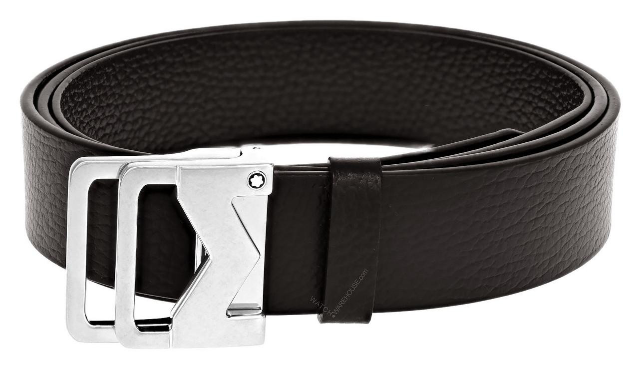MONTBLANC M Buckle 35MM Sfumato Brown Leather Belt MB131180