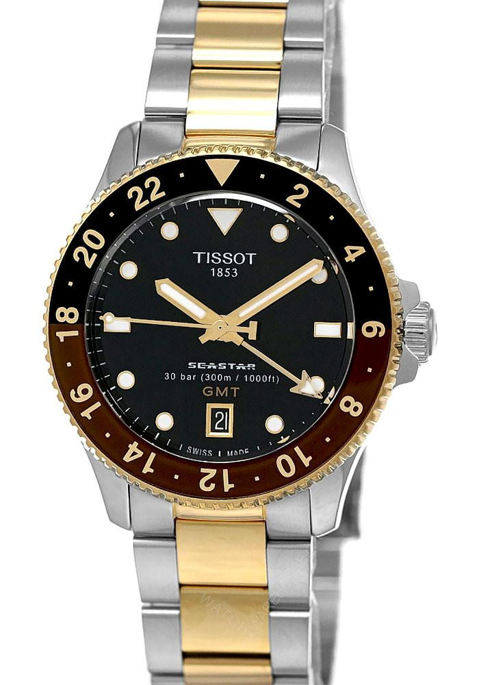 保証期間ありT120.417.11.051.00　TISSOTシースタ−1000 TISSOT 【正規品】ティソ シースター1000 クオーツGMT TISSOT