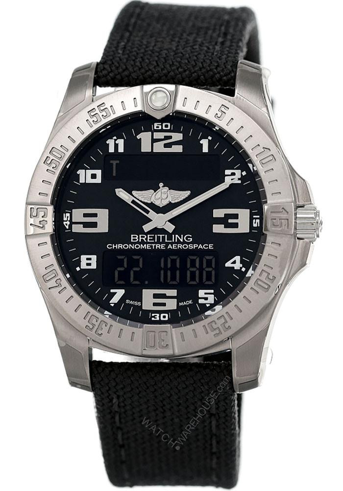 BREITLING Aerospace Evo Analog/Digital Anthracite Strap Men's