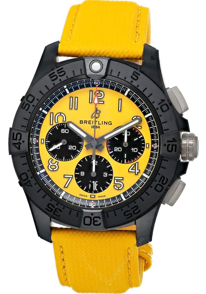 BREITLING Avenger B01 Chronograph 44MM Yellow Dial Men's Watch