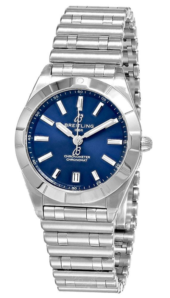 BREITLING Chronomat Automatic GMT 32MM Blue Dial Women's Watch A77310101C1A1