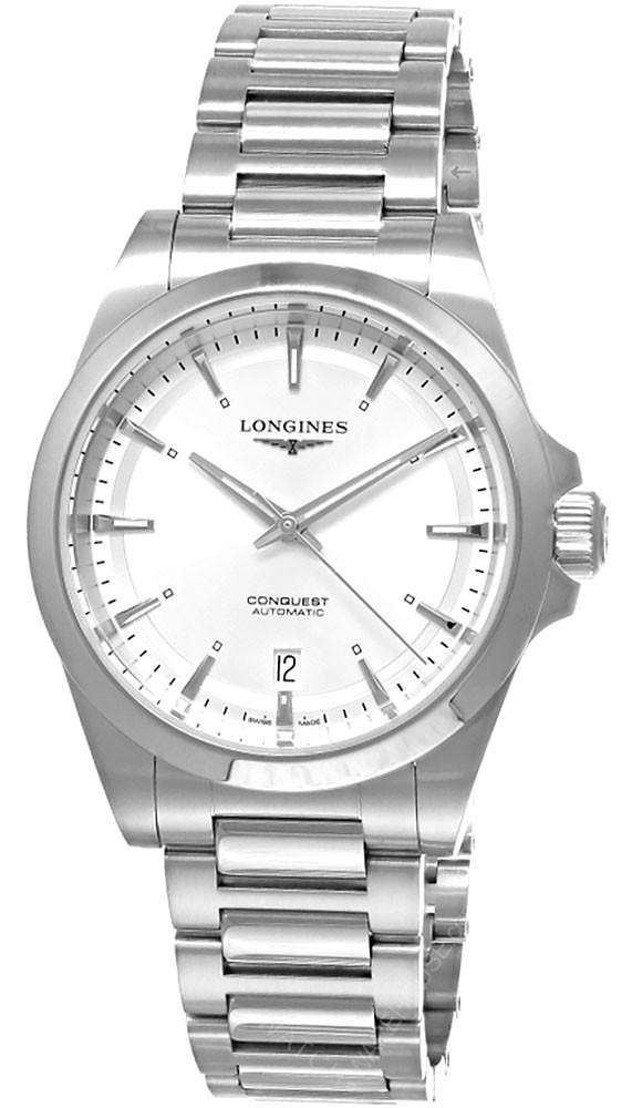 LONGINES CONQUEST シルバー/ホワイト。訳あり激安。 Longines Conquest 34mm Ladies Watch Silver L34304726
