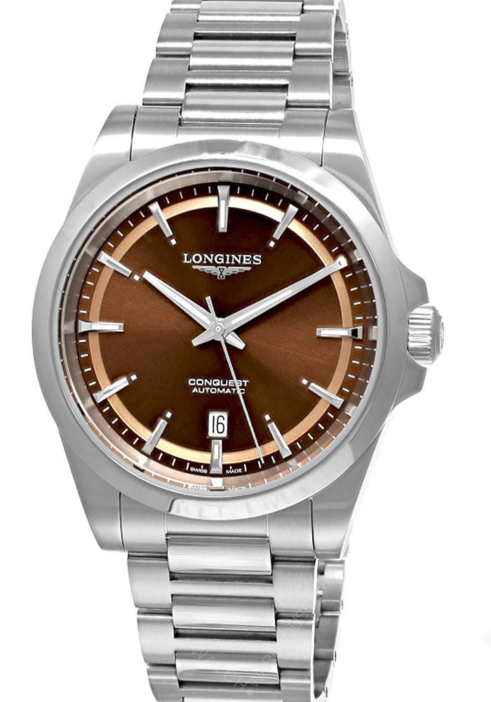 LONGINES Conquest Automatic SS 41MM Brown Dial Men's Watch