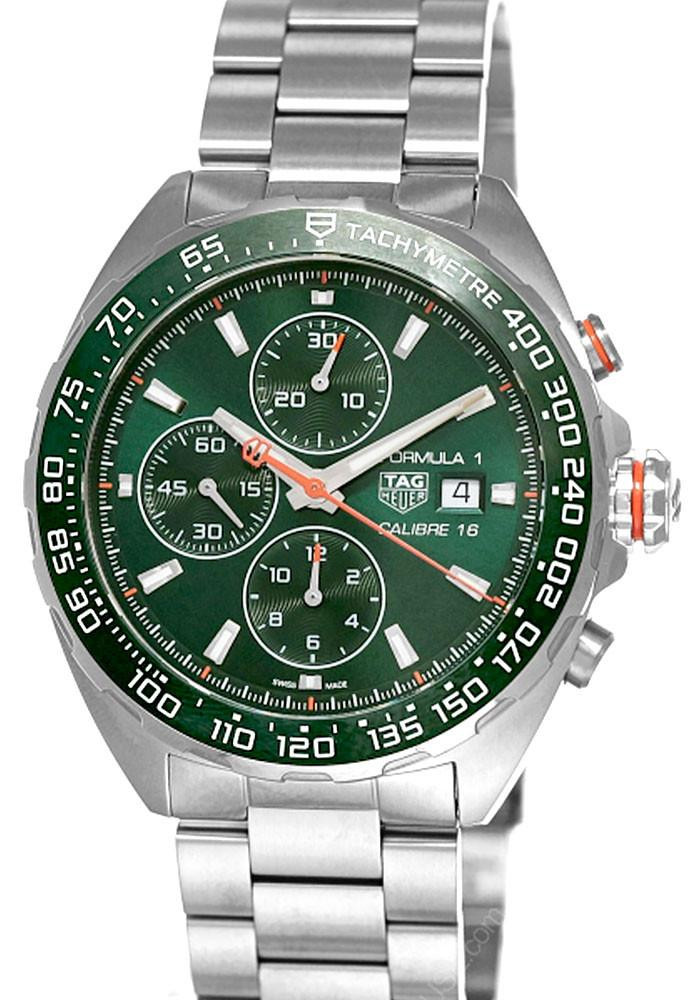 TAG HEUER Formula Chronograph 44MM Green Dial Men's Watch