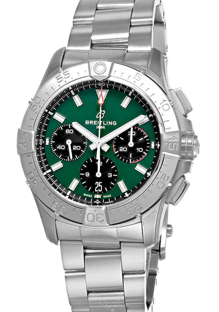 BREITLING Avenger B01 Chronograph SS 42MM Green Dial Men's Watch