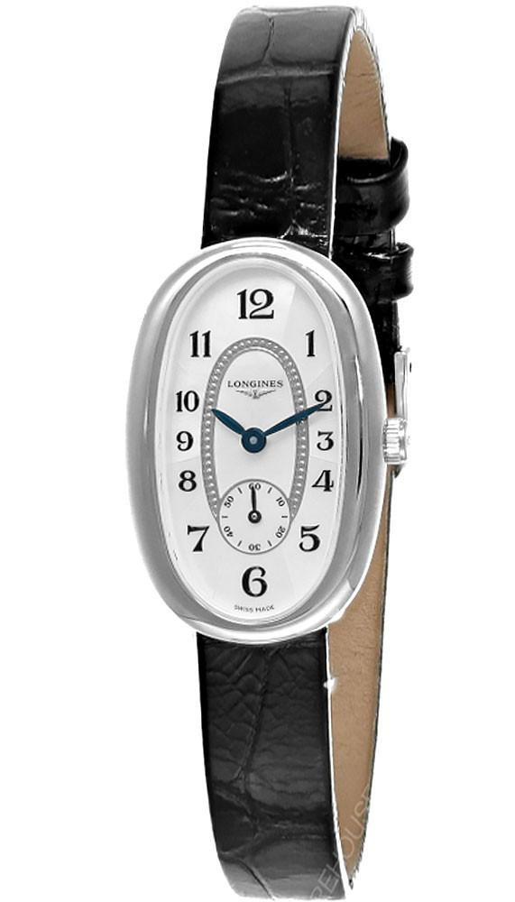 LONGINES Symphonette Quartz Oval MOP Leather Women's Watch L2