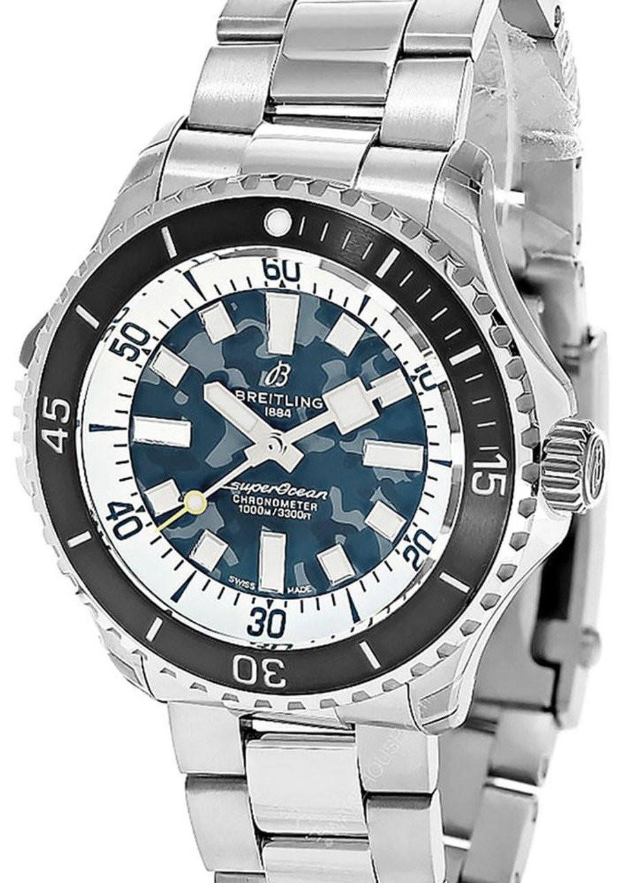 BREITLING Superocean Automatic 46MM Super Diver Titanium Men's Watch E10379351B1E1