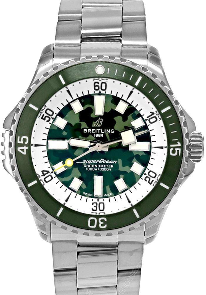 BREITLING Superocean Automatic Titanium 46MM Super Diver Men's Watch E10379D31L1E1