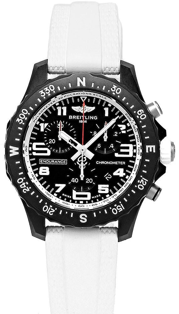 BREITLING Endurance Pro Chronograph Quartz 38MM White Rubber Unisex Watch X83310A71B1S1