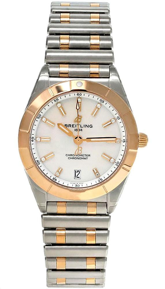 BREITLING Chronomat Quartz 32MM Diamond MOP Dial Women's Watch U77310101A2U1
